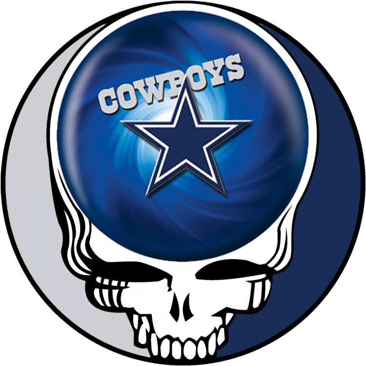 Dallas Cowboys skull logo iron on transfers...